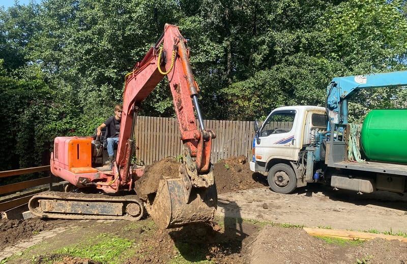 Монтаж газгольдера Спецгаз 6600 л в Орехово-Зуево под ключ для частного дома